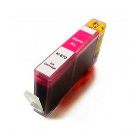 Cartucho de Tinta HP 670xl Magenta Compatível