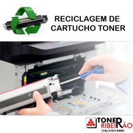 Reciclagem Cartucho de Toner Samsung CLP 350 Preto