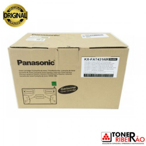Cartucho de Toner Panasonic KX Fat413a Preto Original 6K